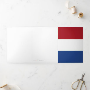 Nederlandse vlag drieluik kaart