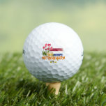 Nederlandse  vlag en Nederlandse Tulp Golfballen<br><div class="desc">Nederland Holland met vlag en tulp voor Europese reizigers. Nederlands backpacker souvenir of verjaardagscadeau cadeau voor de vakantie van Amsterdam en Maastricht. Holland Artwork for Rotterdam and the Hague dutch enthousiastic Netherlands Friends. De Nederlandse Hollandvlag met kroon- en nederlandse tulpen is perfect voor Nederlandse Amsterdam backpackers en Europese reizigers. Souvenir...</div>