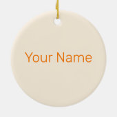 Nederlandse  vlag en Nederlandse Tulp Keramisch Ornament (Achterkant)