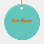 Nederlandse  vlag en Nederlandse Tulp Keramisch Ornament (Achterkant)