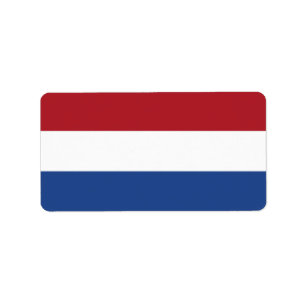 Nederlandse vlag etiket