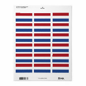 Nederlandse vlag etiket (Full Sheet)