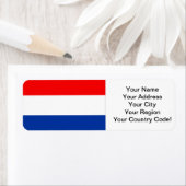 Nederlandse vlag etiket (Insitu)