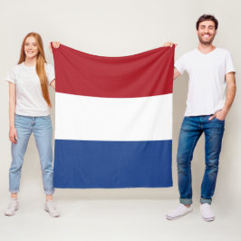 Nederlandse vlag fleece deken