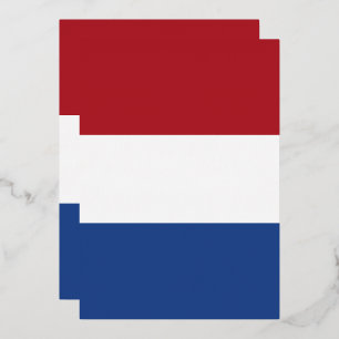 Nederlandse vlag folie uitnodiging