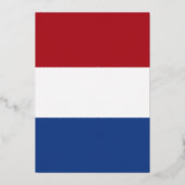 Nederlandse vlag folie uitnodiging (Achterkant)