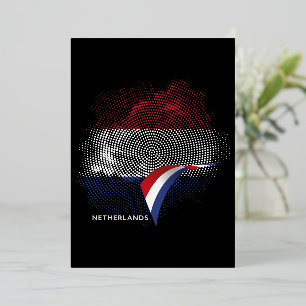 Nederlandse vlag folie uitnodiging