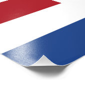 Nederlandse vlag foto afdruk (Hoek)