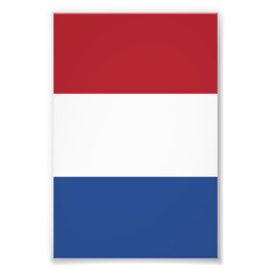 Nederlandse vlag foto afdruk