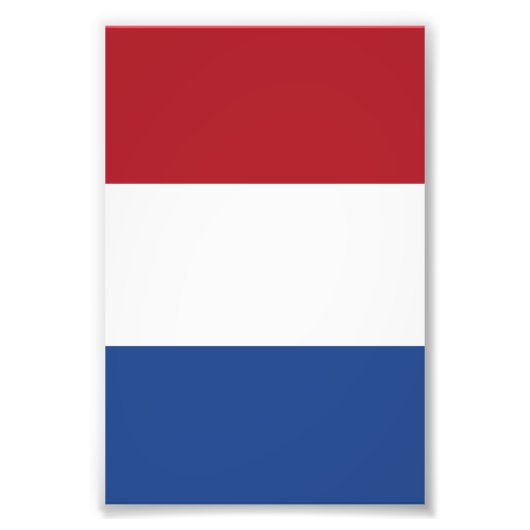 Nederlandse vlag foto afdruk (Voorkant)