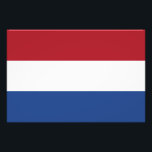 Nederlandse vlag foto afdruk<br><div class="desc">Patriottische vlag van Nederland.</div>