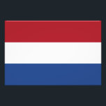 Nederlandse vlag foto afdruk<br><div class="desc">Patriottische vlag van Nederland.</div>