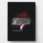 Nederlandse vlag fotoplaat (voorkant)