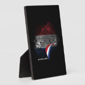 Nederlandse vlag fotoplaat (Zijkant)
