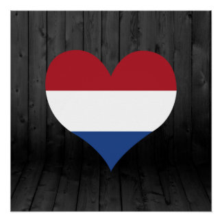 Nederlandse vlag gekleurd perfect poster