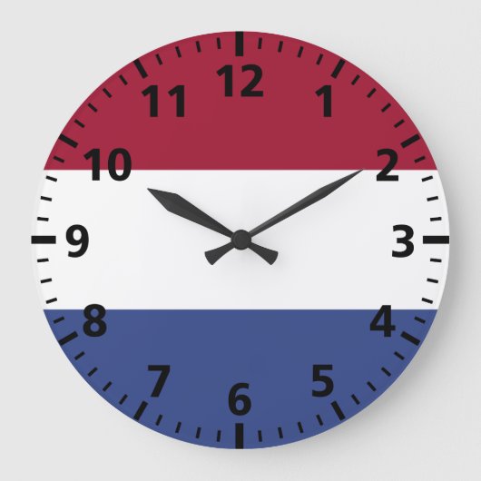 Nederlandse vlag grote klok (Voorkant)