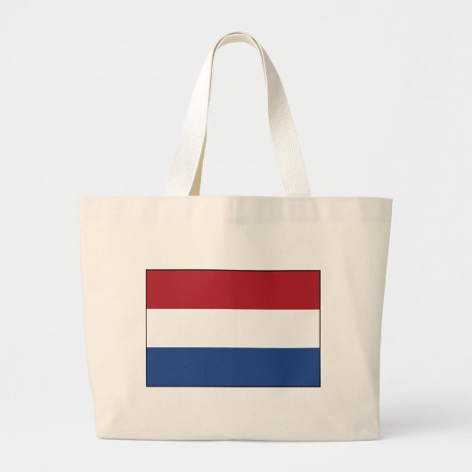 Nederlandse Vlag Grote Tote Bag (Voorkant)