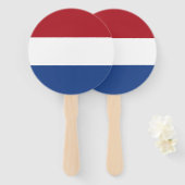 Nederlandse vlag handwaaier (Voorkant en achterkant)