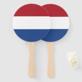 Nederlandse vlag handwaaier (Voorkant en achterkant)