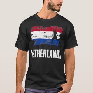 Nederlandse vlag Jersey Nederlands voetbalteam T-shirt