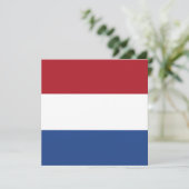 Nederlandse vlag kaart (Staand voorkant)