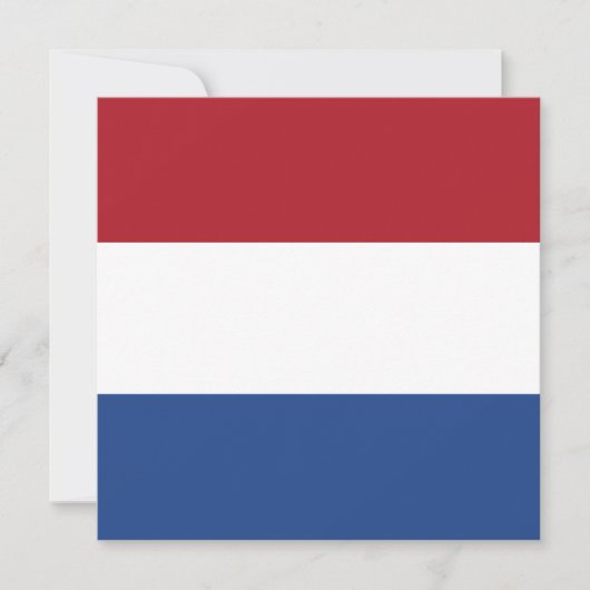 Nederlandse vlag kaart (Voorkant)