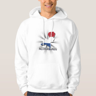 Nederlandse vlag Kaart 2.0 Hoodie