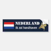 Nederlandse vlag + kaartBumpersticker Bumpersticker (Voorkant)