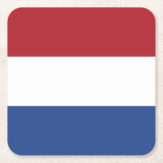 Nederlandse vlag kartonnen onderzetters (Voorkant)