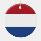 Nederlandse vlag keramisch ornament (Achterkant)