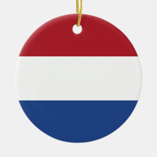 Nederlandse vlag keramisch ornament (Voorkant)