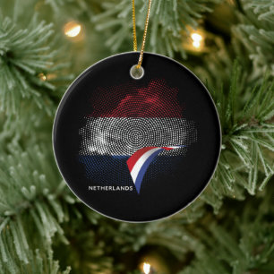 Nederlandse vlag keramisch ornament