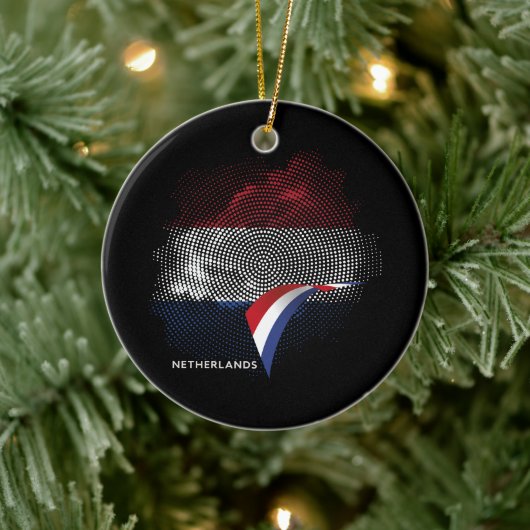 Nederlandse vlag keramisch ornament (Boom)