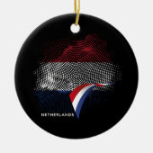 Nederlandse vlag keramisch ornament (Voorkant)