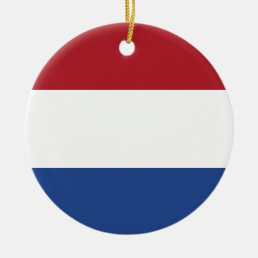 Nederlandse vlag keramisch ornament (Voorkant)