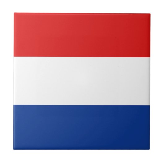Nederlandse vlag Keramische tegel Tegeltje (Voorkant)