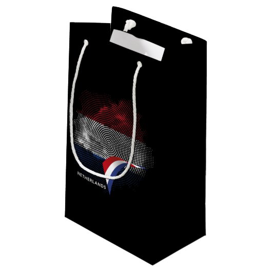 Nederlandse vlag klein cadeauzakje (Achterkant Gekanteld)