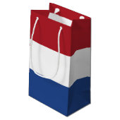 Nederlandse vlag klein cadeauzakje (Achterkant Gekanteld)