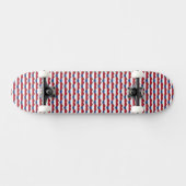 Nederlandse vlag kleuren harten patroon patriottis persoonlijk skateboard (Horizontaal)