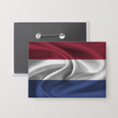 Nederlandse Vlag Knop Button (Voorkant / Achterkant)
