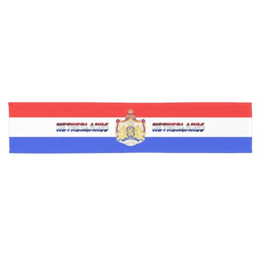 Nederlandse vlag korte tafelloper (Horizontaal)