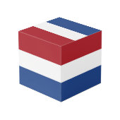 Nederlandse vlag kubus (Achter hoekig)