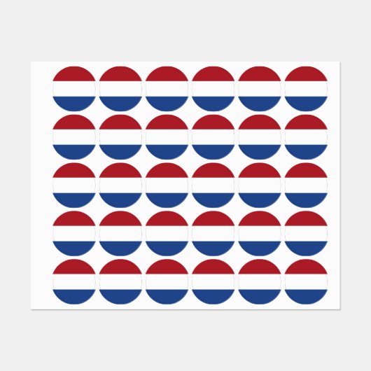 Nederlandse vlag labels (Vel)