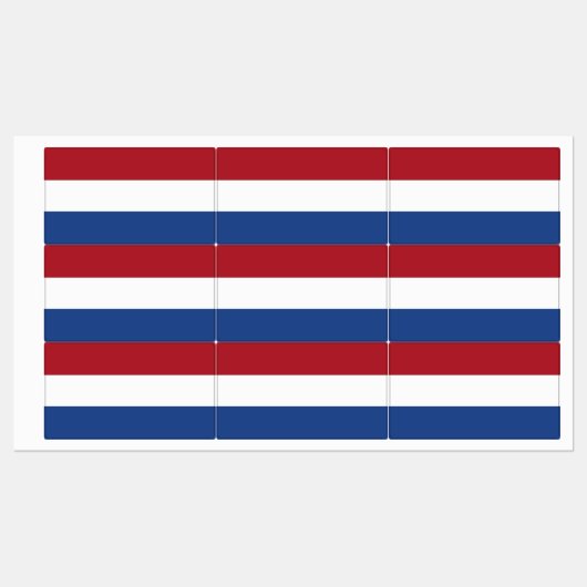 Nederlandse vlag labels (Vel)