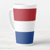 Nederlandse vlag latte mok (Linkerhoek)