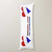 Nederlandse vlag lichaamskussen (Achterkant (Verticaal))