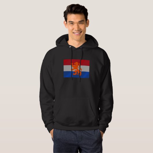 Nederlandse vlag Lion Hoodie (Voorkant volledig)