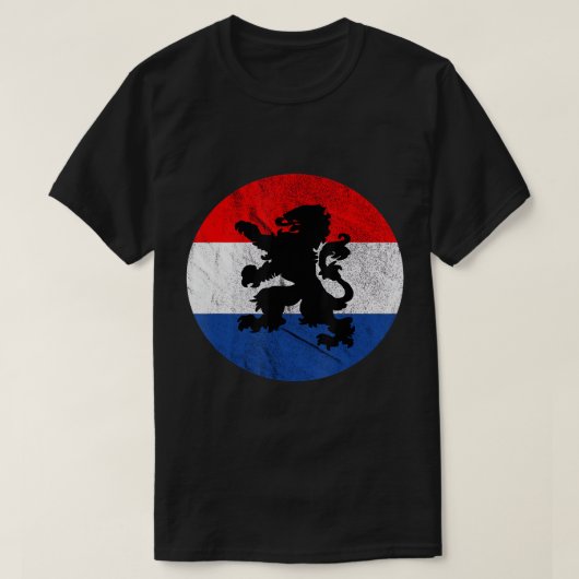 Nederlandse vlag Lion Oranje Crest Nederland T-shirt (Design voorkant)