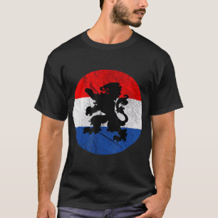 Nederlandse vlag Lion Oranje Crest Nederland T-shirt