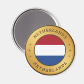 Nederlandse vlag magneet (Voorkant / Achterkant)